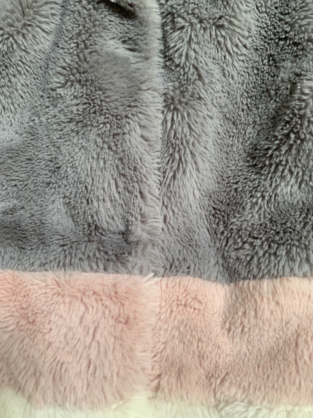 C&C California Faux Fur Jacket - Pink, Grey, White - photo 2