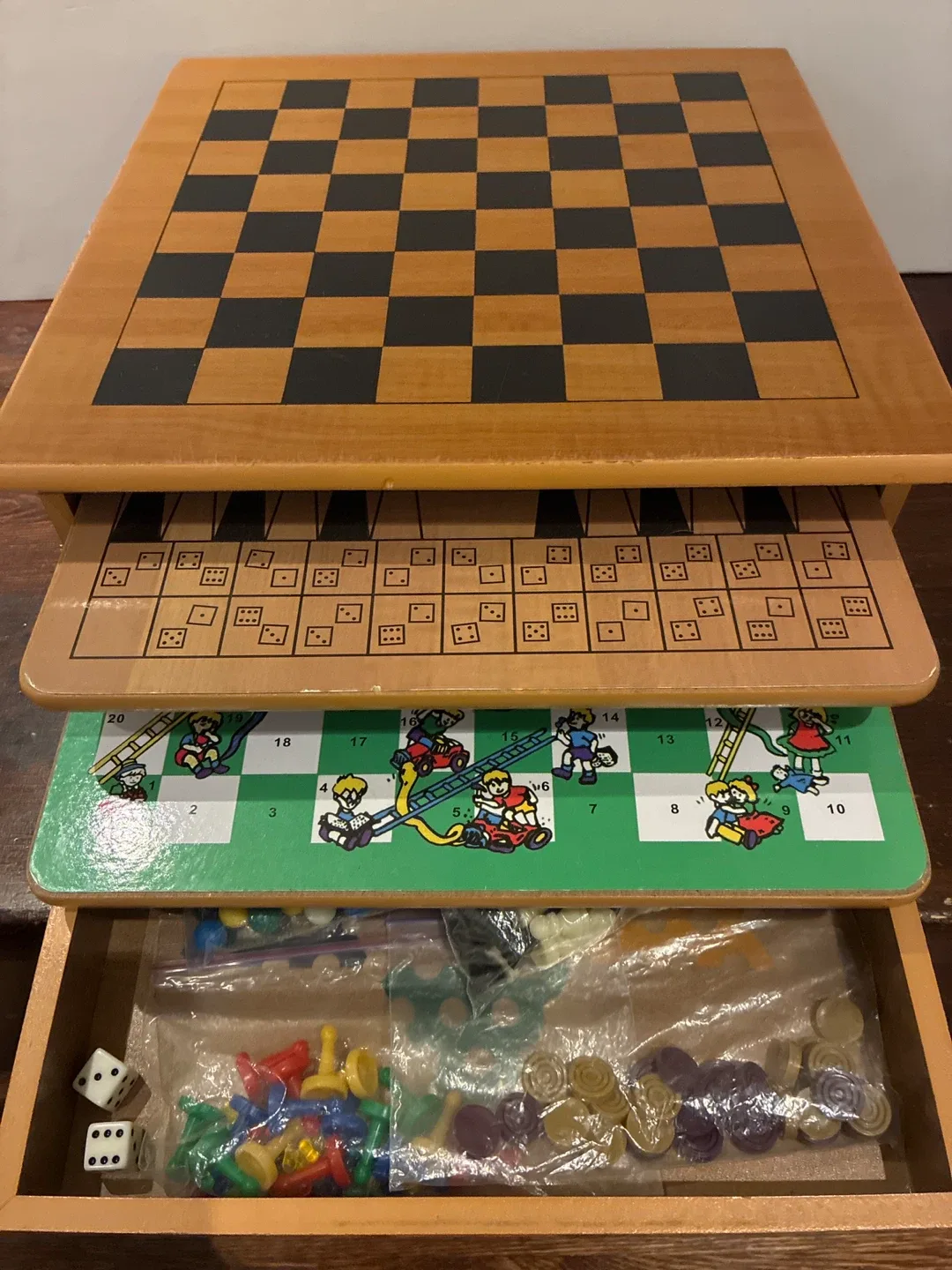 Wooden Games Compendium - Chess, Checkers, More! image indicator(3)