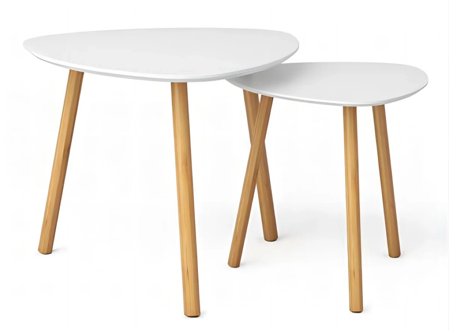 Nesting Tables - White, Modern Style - photo 2