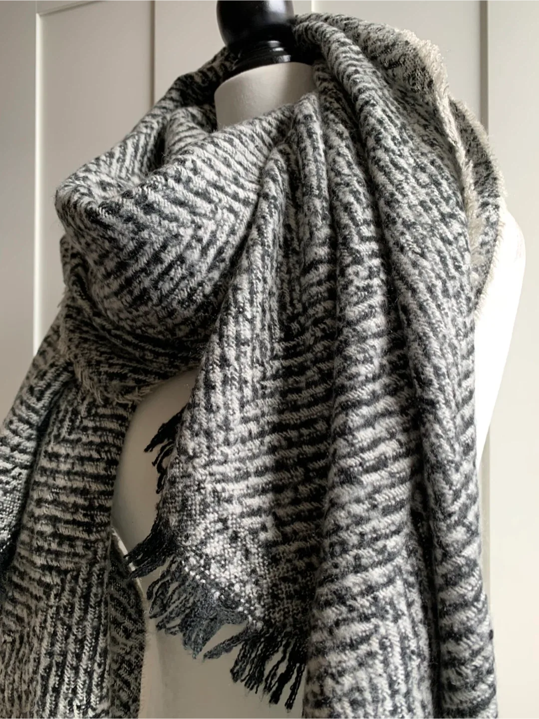 🆕Cozy Herringbone Winter Scarf Shawl image indicator(5)
