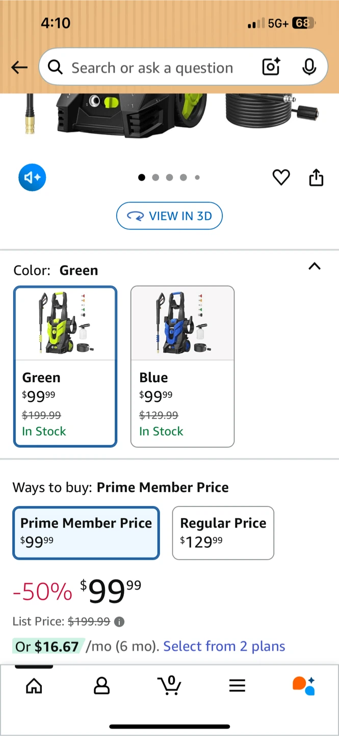 JOWQUE Electric Pressure Washer - Green - photo 2