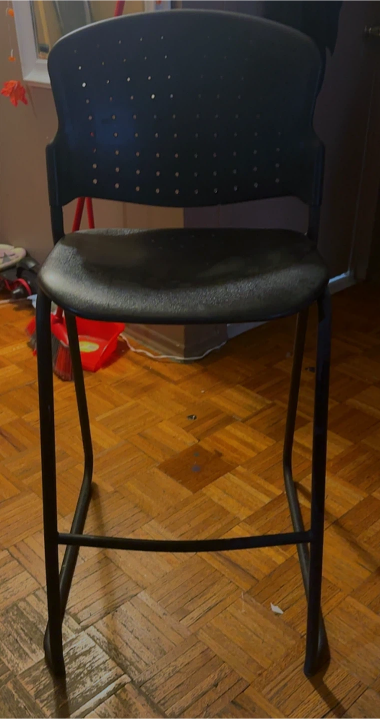 Black Bar Height Stool - photo 2