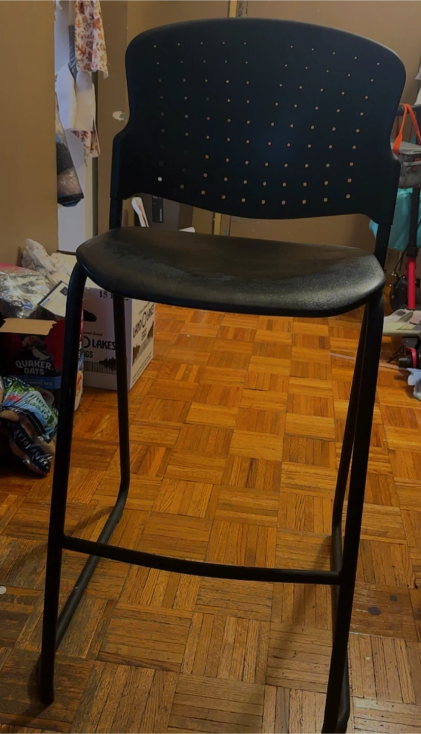 Black Bar Height Stool - photo 3
