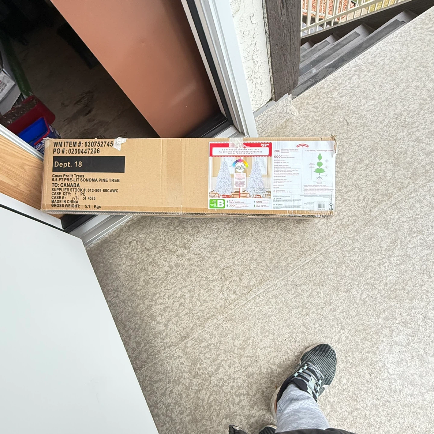 Christmas Tree 6.5ft Tree  Pre-Lit Sonoma Pine Tree - photo 3