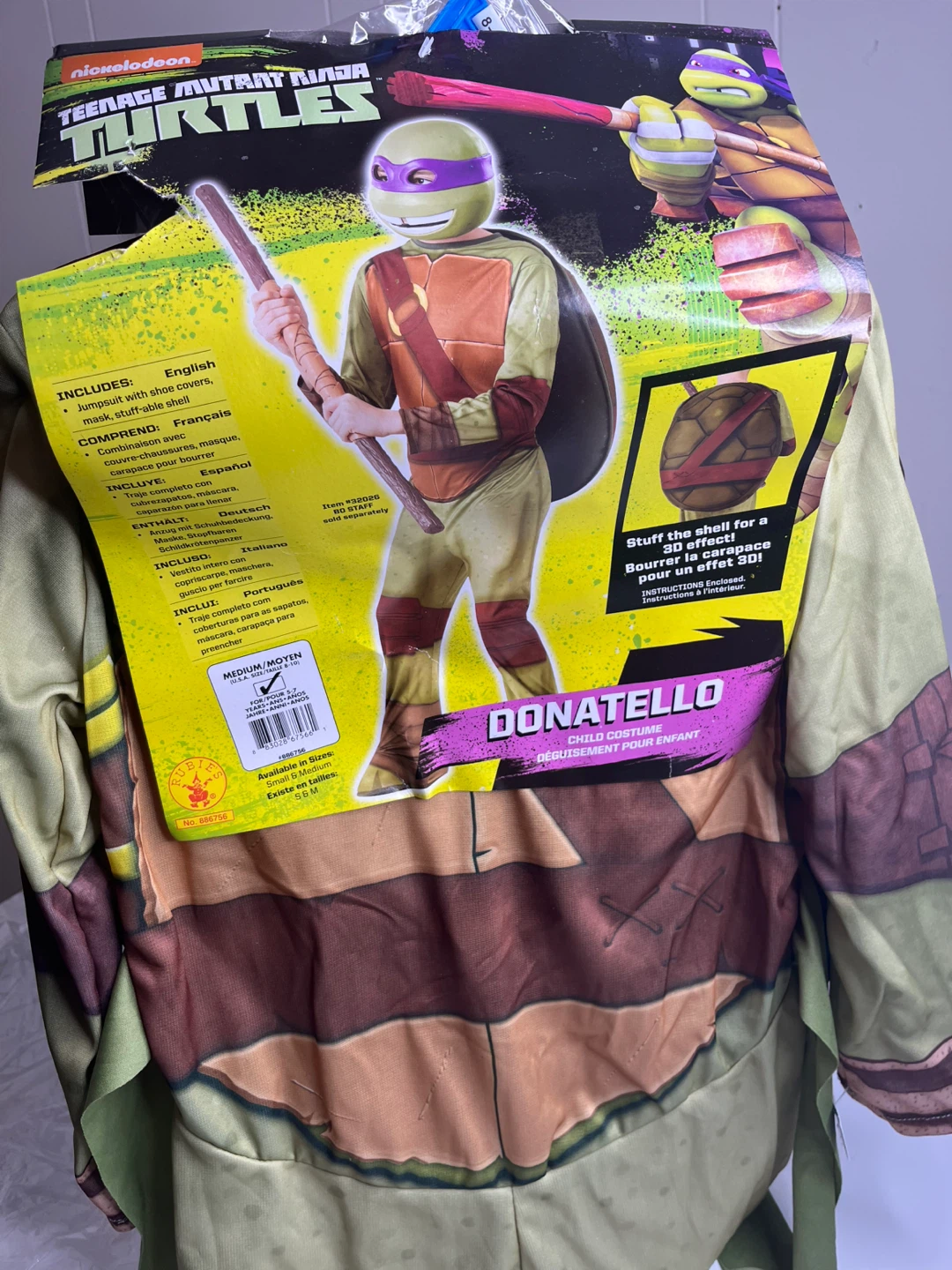 New Teenage Mutant Ninja Turtles Donatello Costume - Medium - photo 2