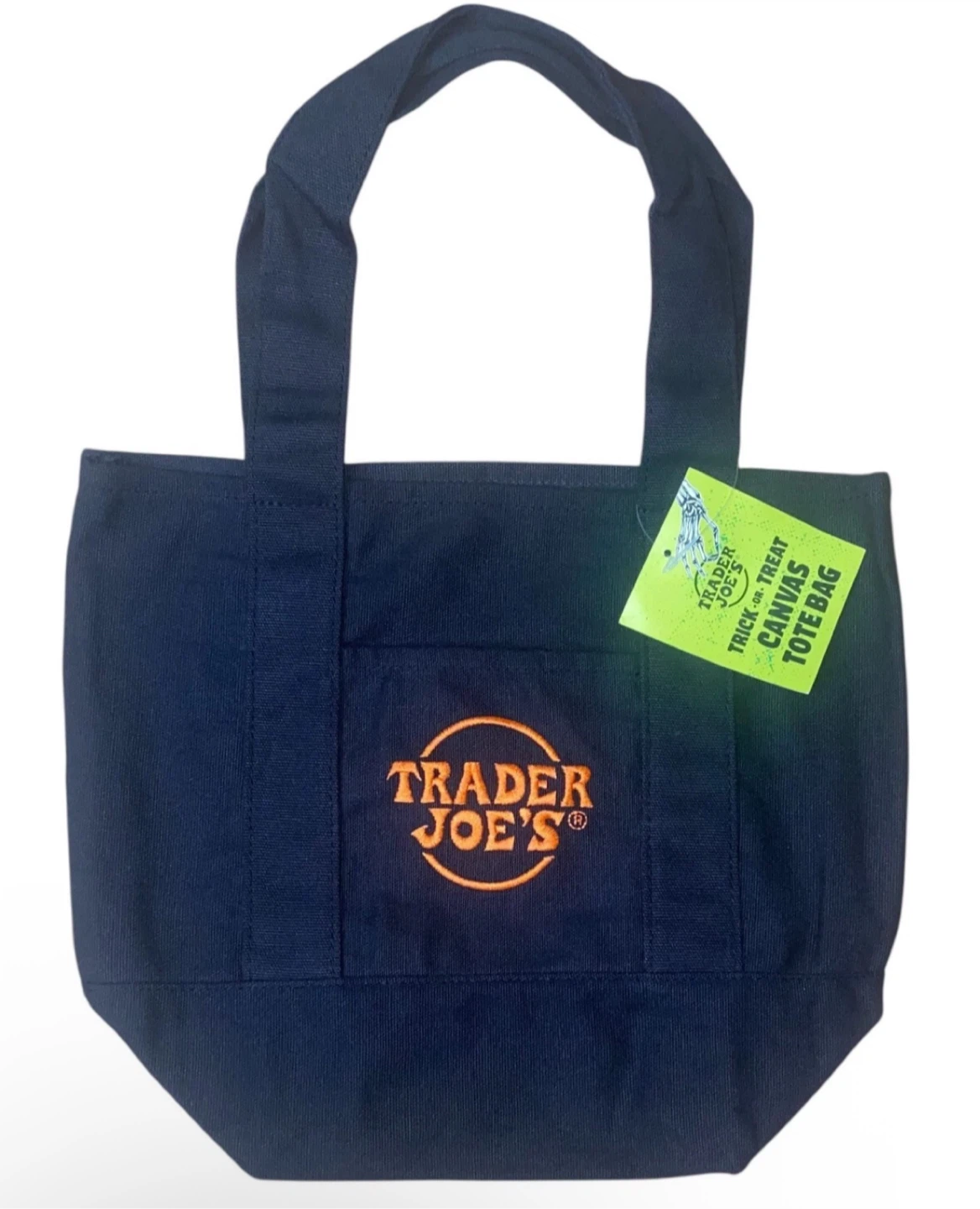 Trader Joe's   Halloween Canvas Tote Bag  - New! 4-pieces - photo 3