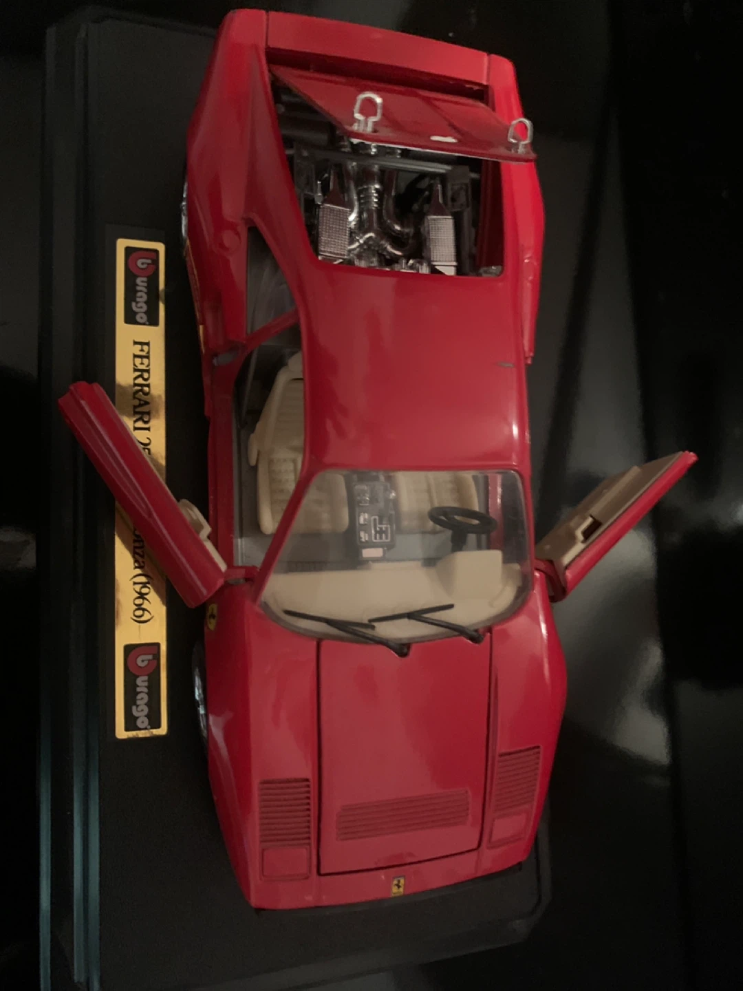 Burago Ferrari 250 LM Monza (1966) Diecast Model - photo 3