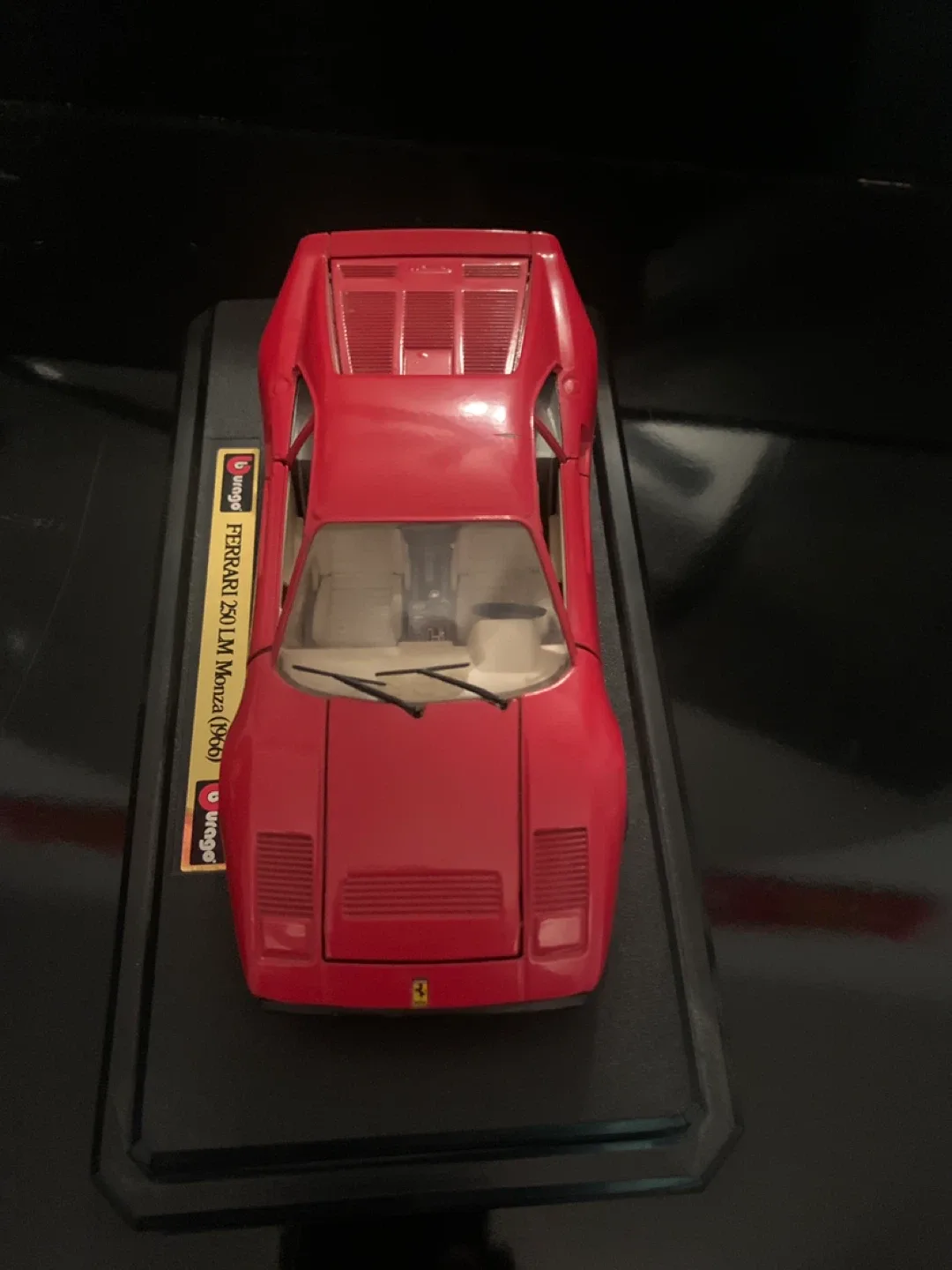 Burago Ferrari 250 LM Monza (1966) Diecast Model image indicator(5)