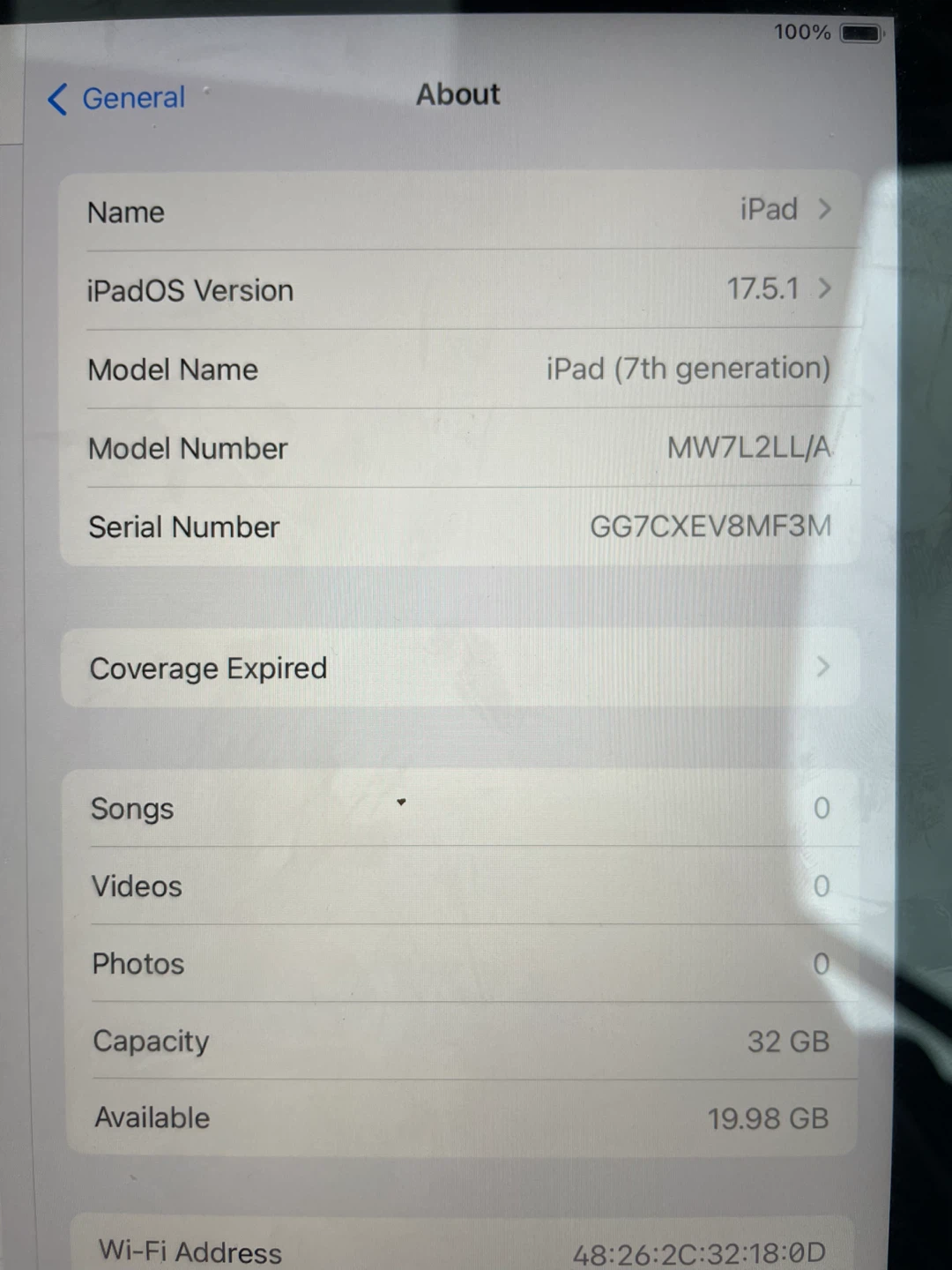 Apple iPad 7th Gen 32gb - photo 3