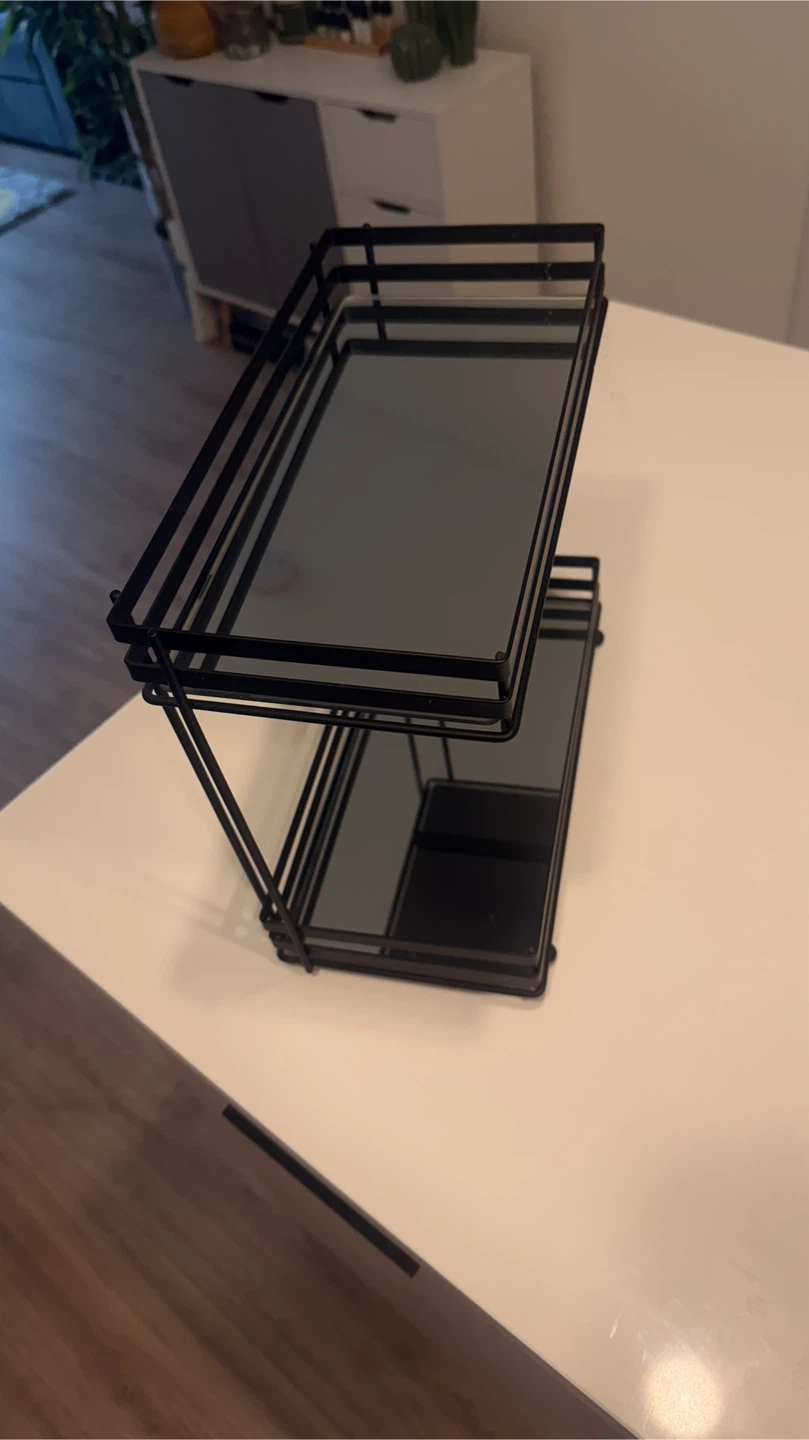 Black Metal 2-Tier Organizer - photo 3