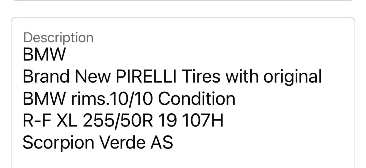 BMW Pirelli Scorpion Verde AS R-F XL 255/50R19 Tires image indicator(3)