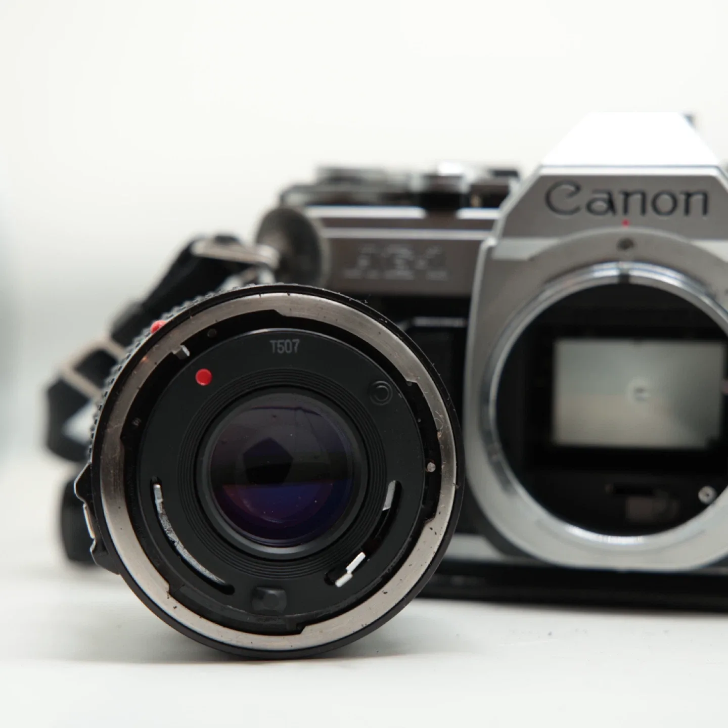 Canon AE-1 Film Camera with FD 50mm  f:1.8 Lens image indicator(6)
