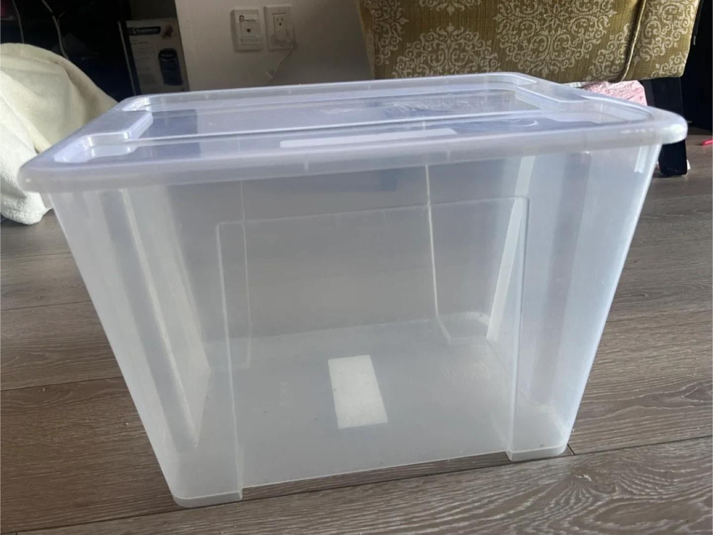 IKEA SAMLA Box with lid-Box with lid, transparent, 6 gallon thumbnail