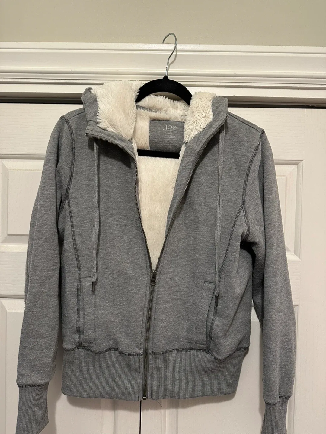 Joe Fresh Grey Sherpa Lined Hoodie thumbnail