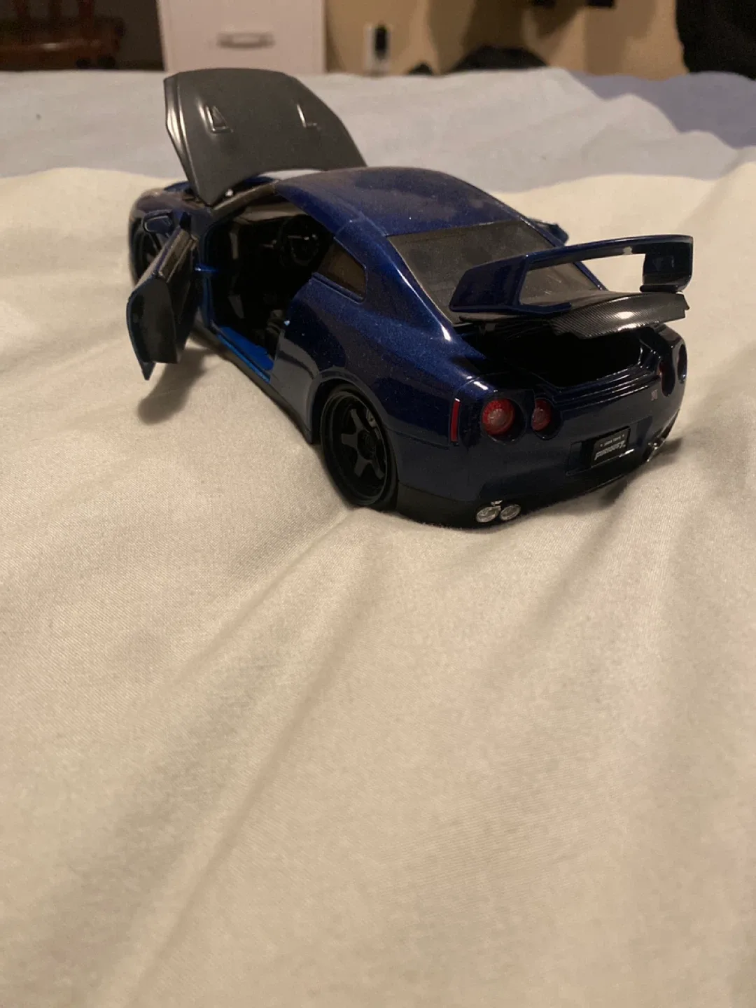Nissan GTR Diecast fast and furious Car - Blue image indicator(3)