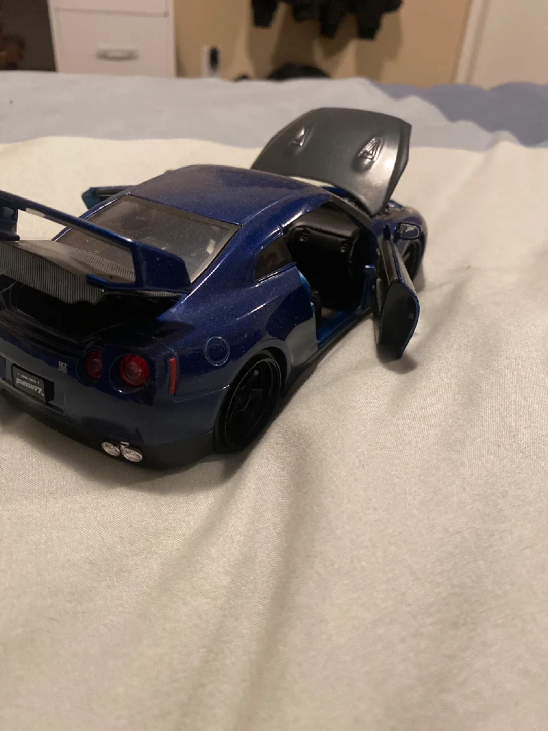 Nissan GTR Diecast fast and furious Car - Blue image indicator(4)