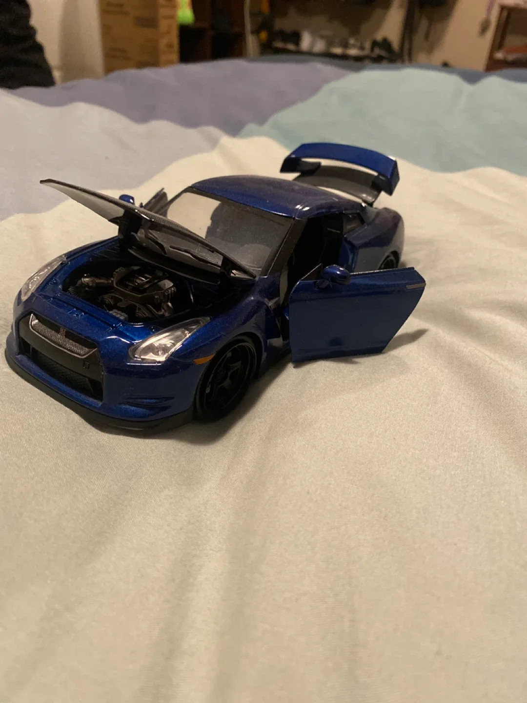 Nissan GTR Diecast fast and furious Car - Blue image indicator(2)