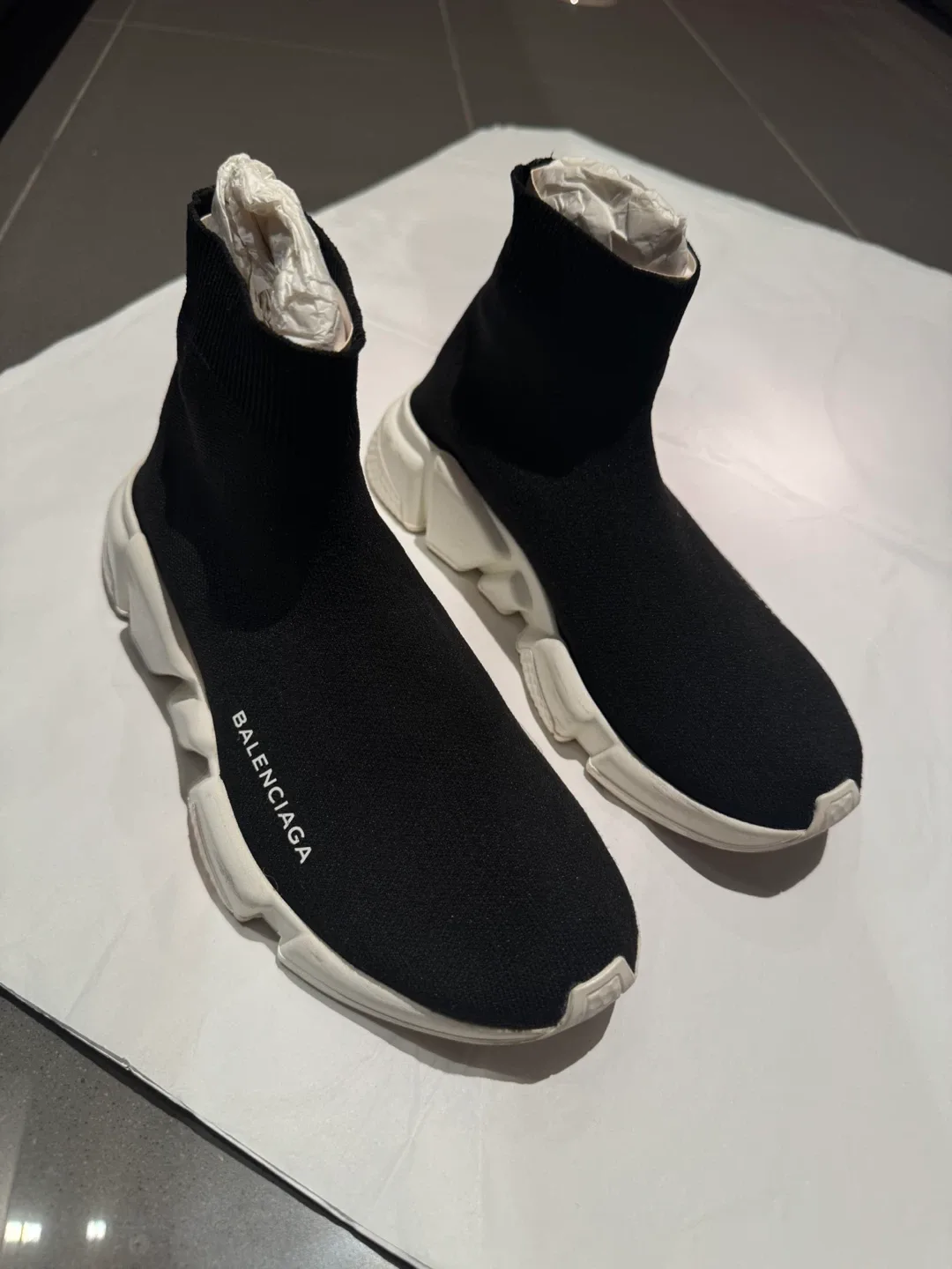 Balenciaga Speed 2.0 Black Knit Sneakers image indicator(3)