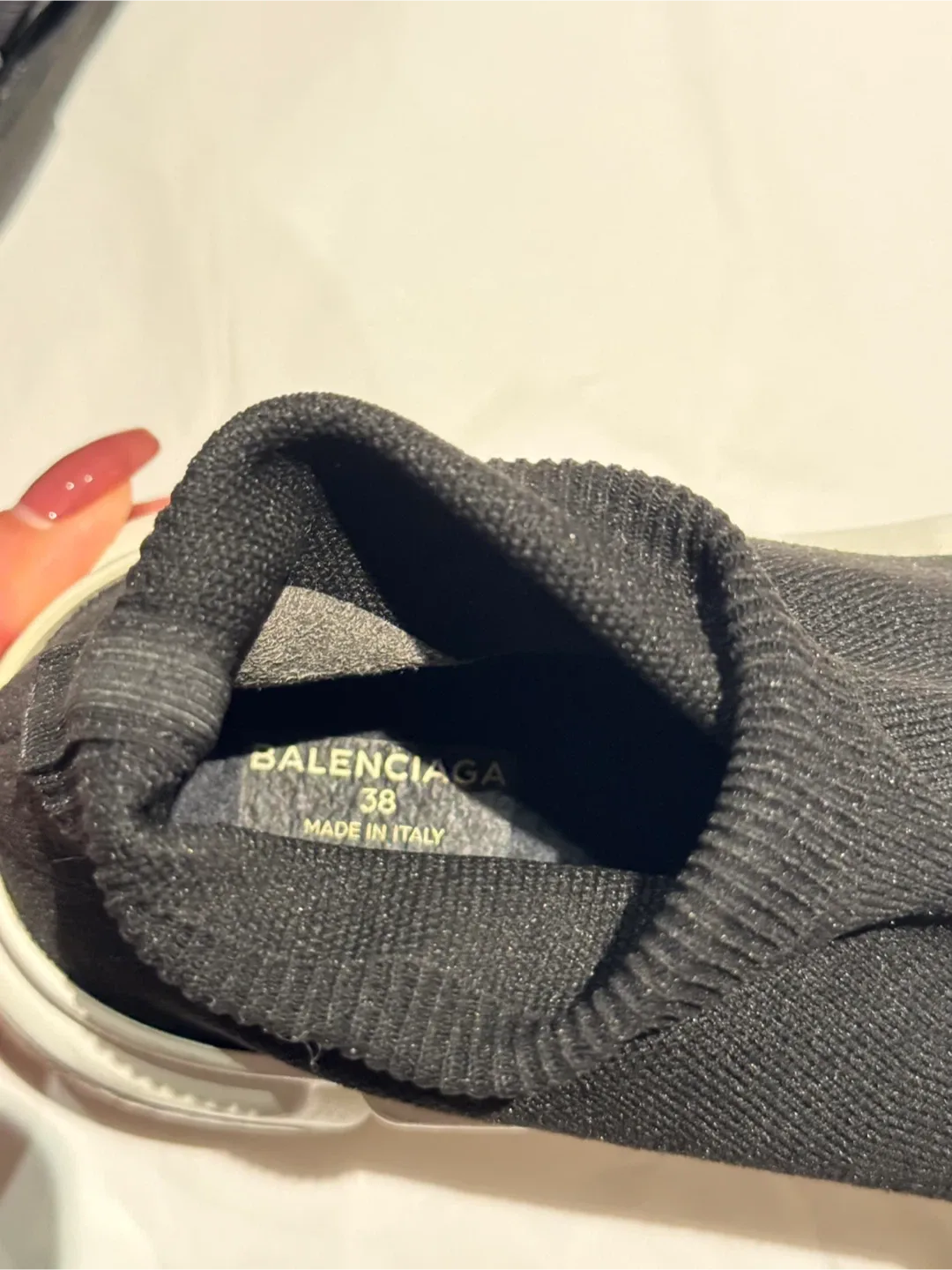Balenciaga Speed 2.0 Black Knit Sneakers image indicator(6)