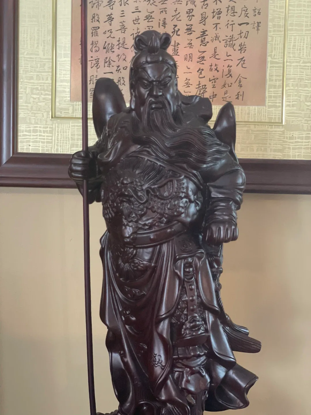 Chinese guan yu wooden carving image indicator(2)