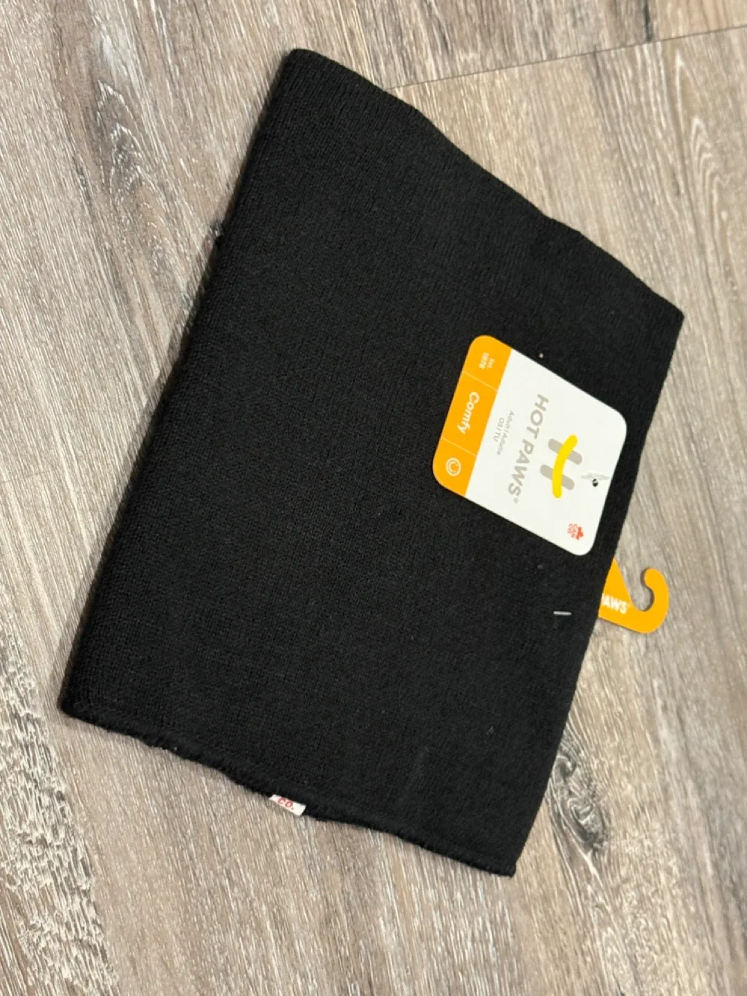 New Hot Paws Black Neck Warmer - Adult Size thumbnail