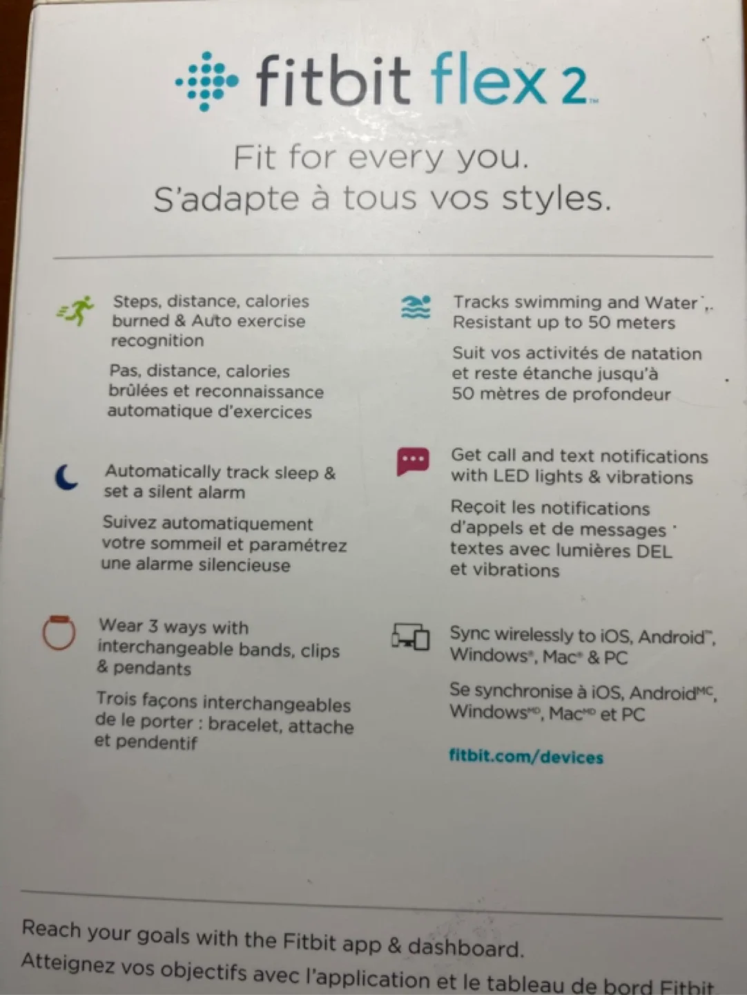 Fitbit Flex 2 Fitness Wristband with Bands image indicator(3)