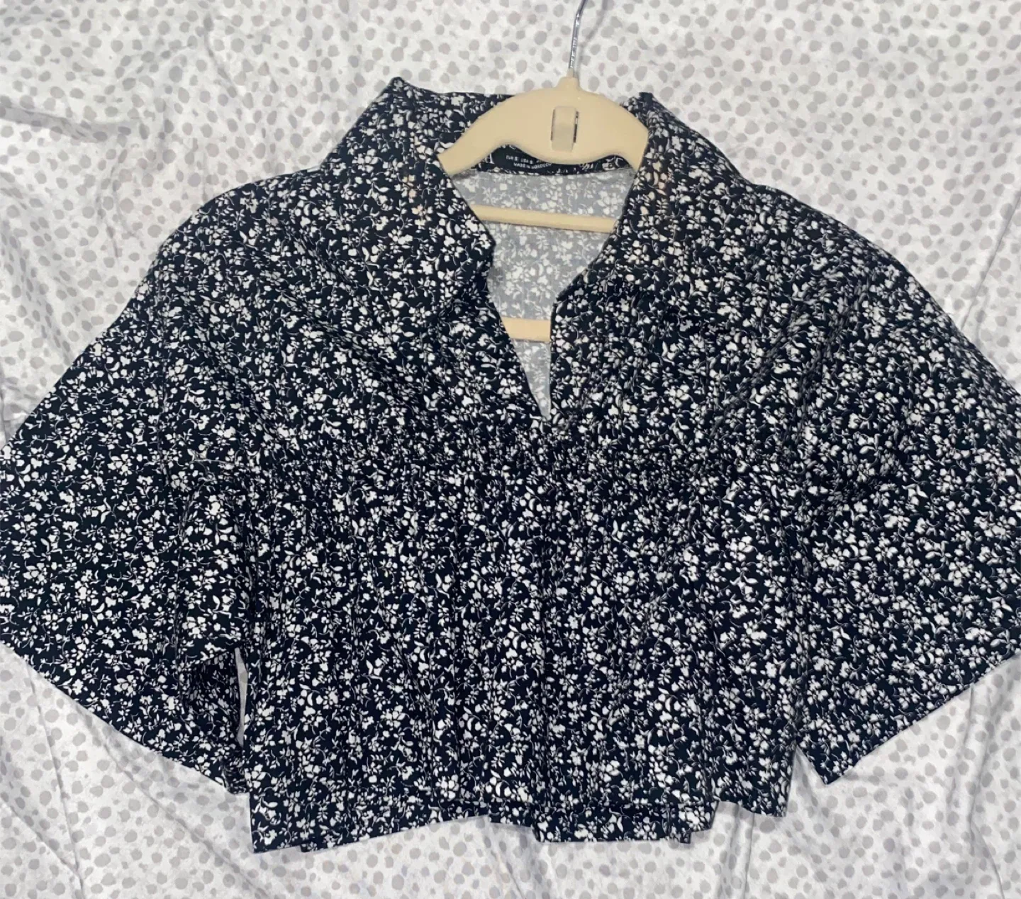 Zara Floral Print  Cropped Blouse thumbnail