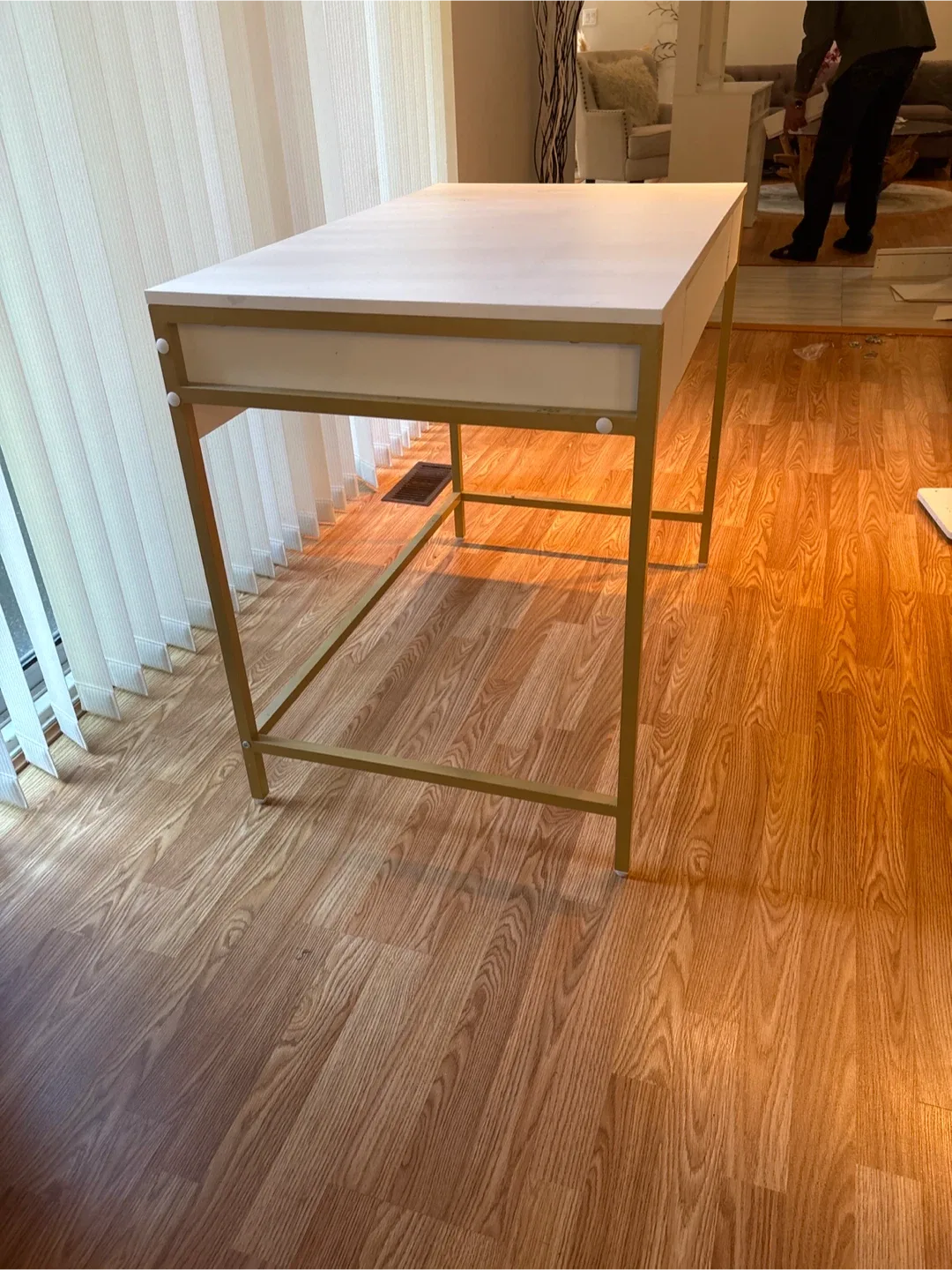 White and Gold Accent Desk image indicator(2)