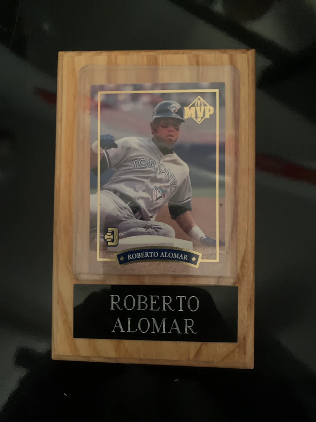 Roberto Alomar Baseball Card Plaque