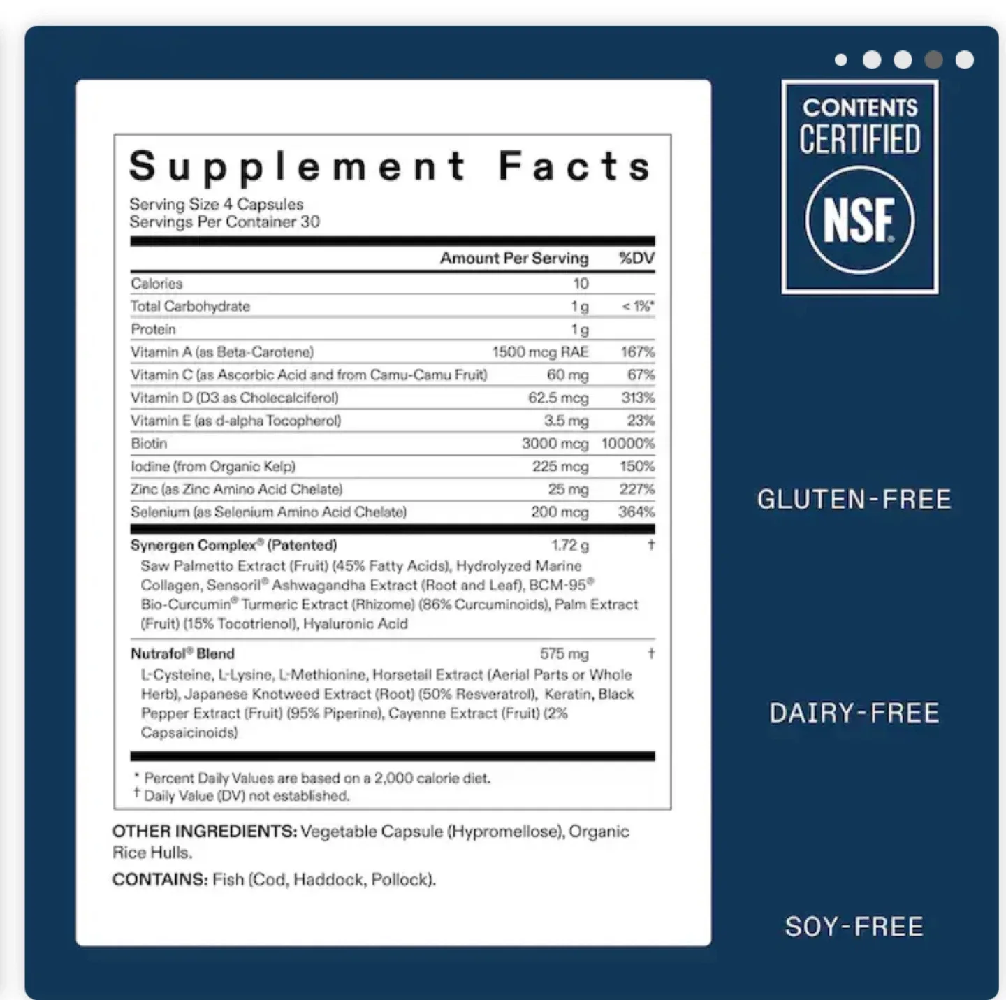 Nutrafol MEN Hair Growth Nutraceutical image indicator(5)