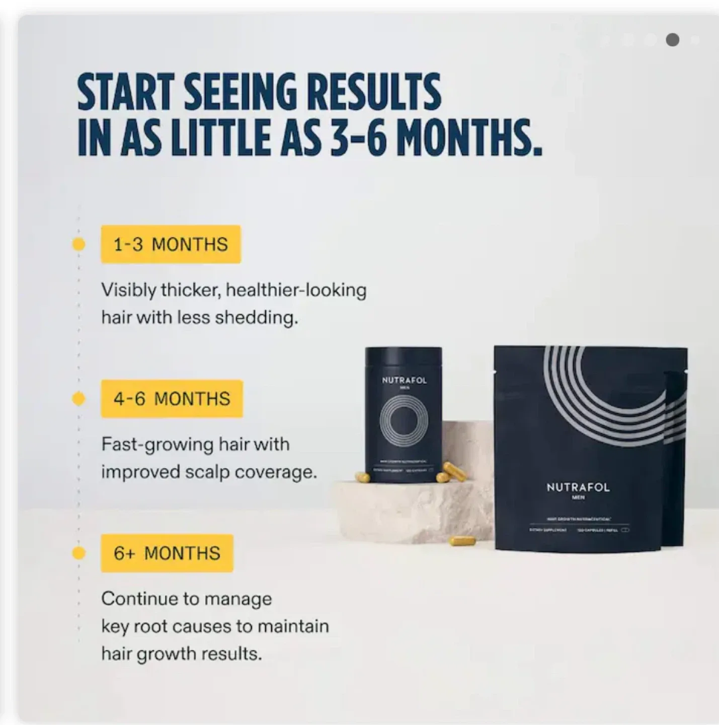 Nutrafol MEN Hair Growth Nutraceutical image indicator(4)