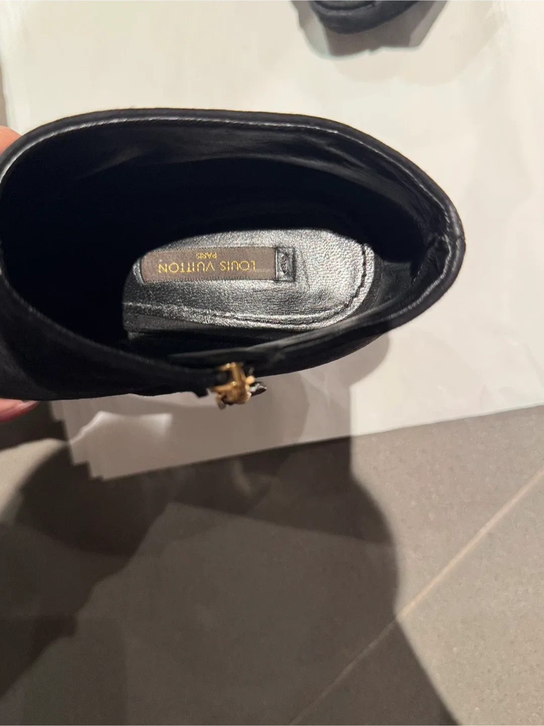 Louis Vuitton Black Suede Heels - Size 38 image indicator(2)