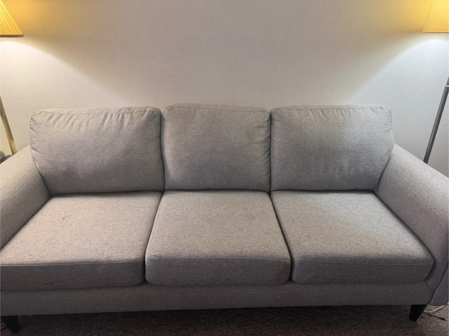 Grey Sofa and White Coffee Table Set image indicator(3)