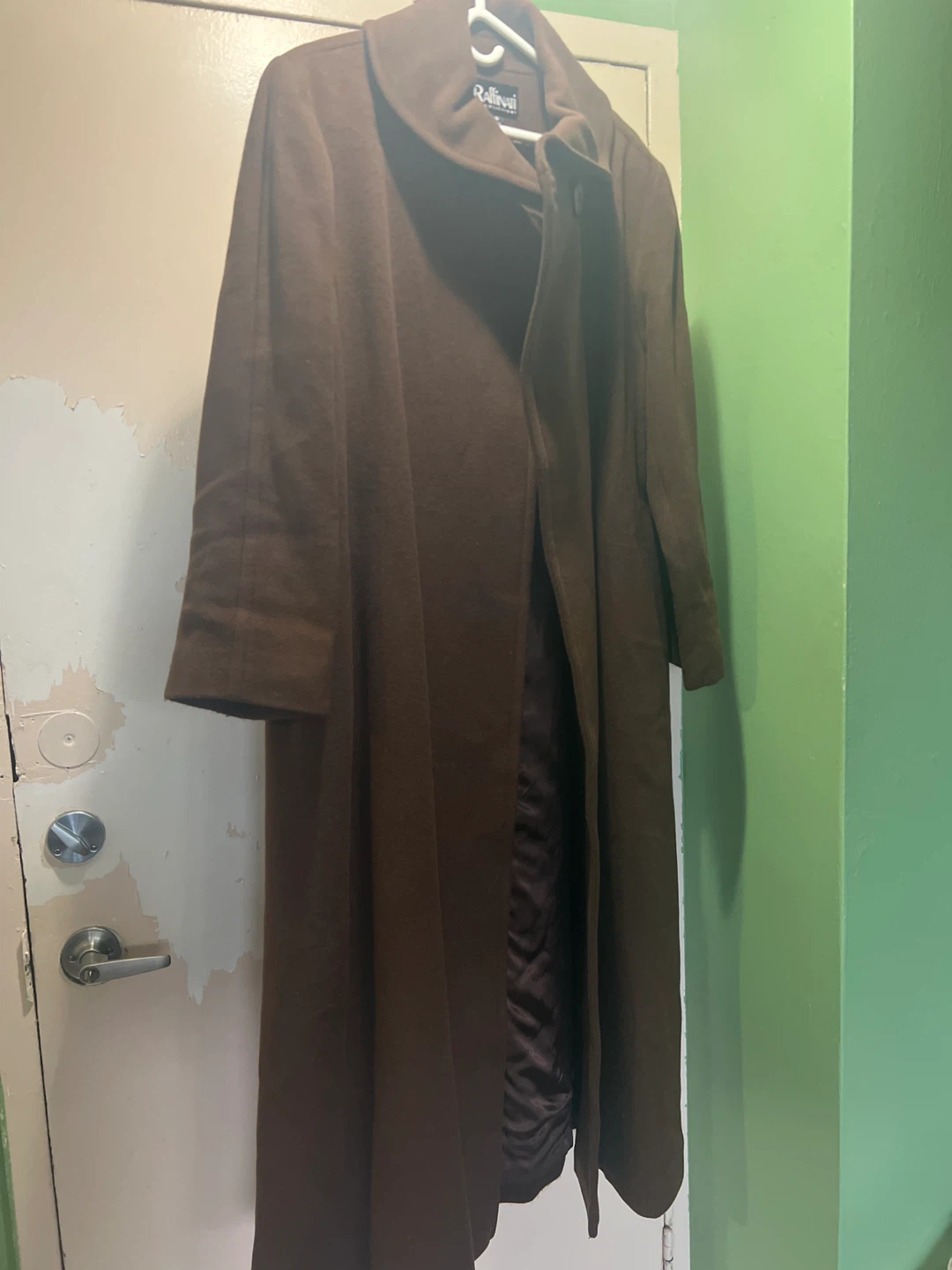 Raffinati Le Collezioni Brown Wool Coat Size 12