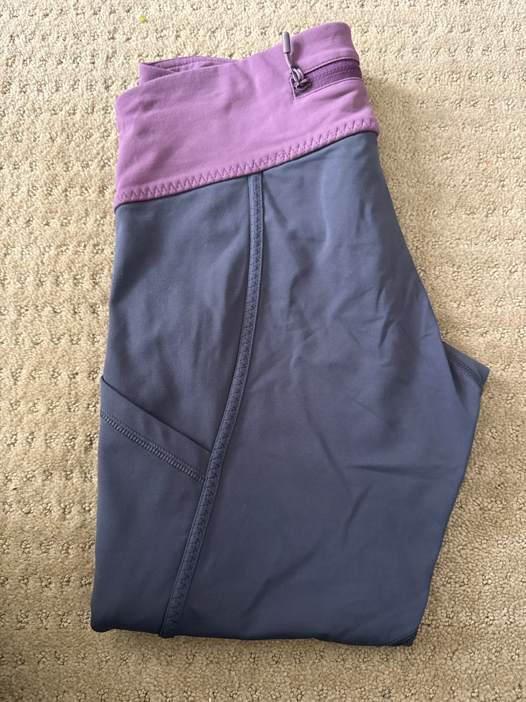 Lululemon Grey & Purple Yoga Pants