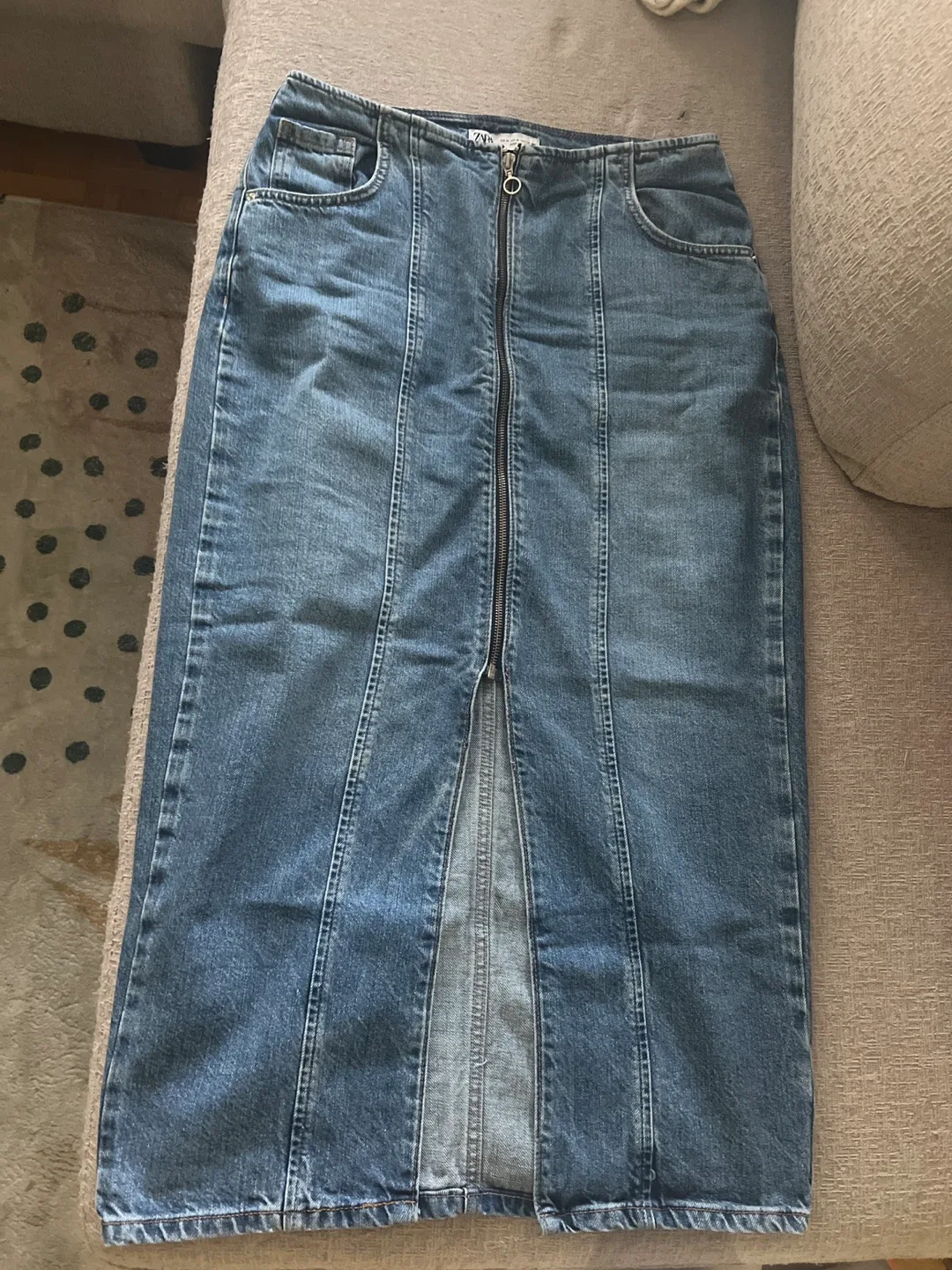 Zara Denim Skirt - Size M thumbnail