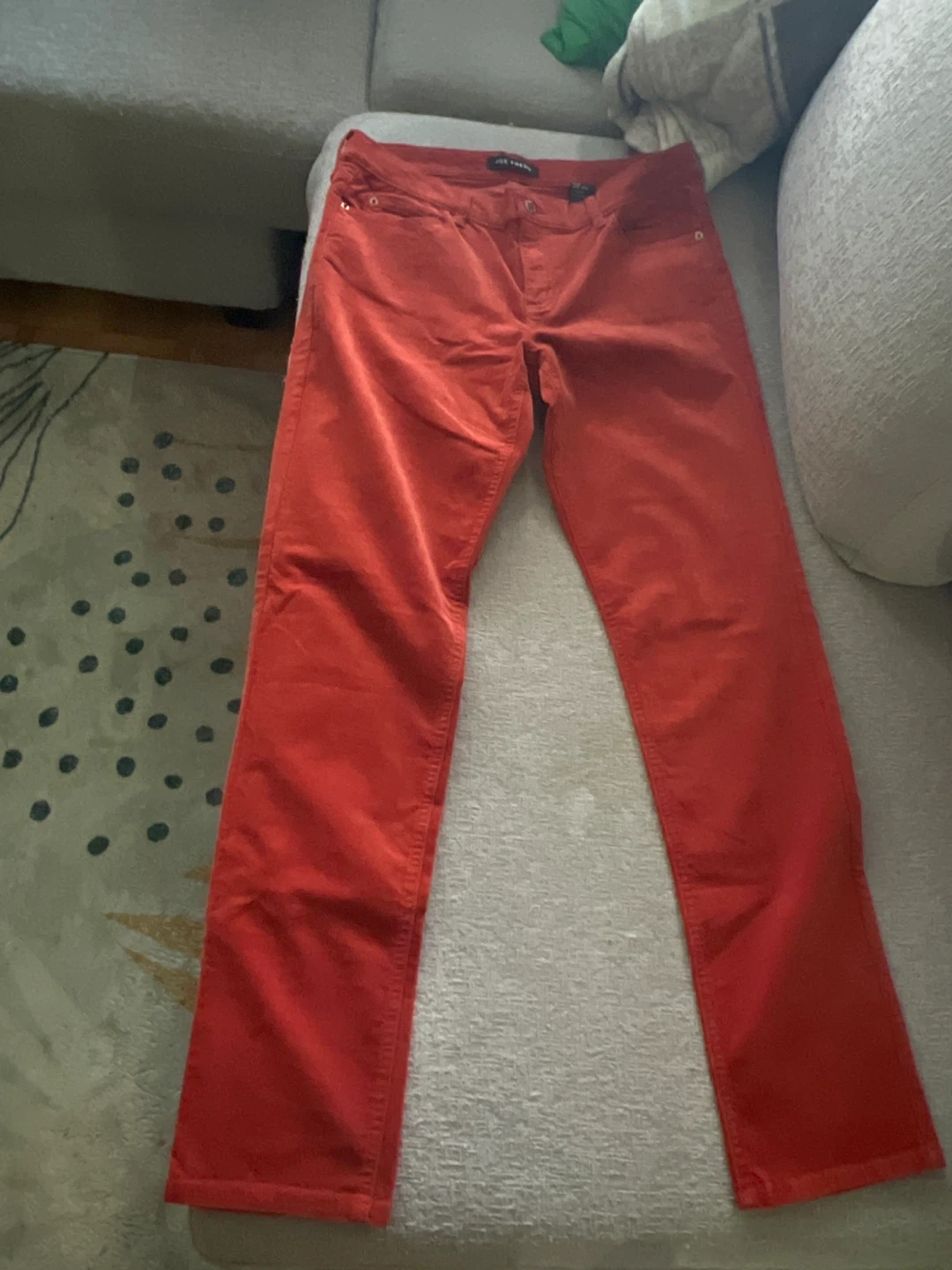 Joe Fresh Slim Low Rise Corduroy Pants - Size 30