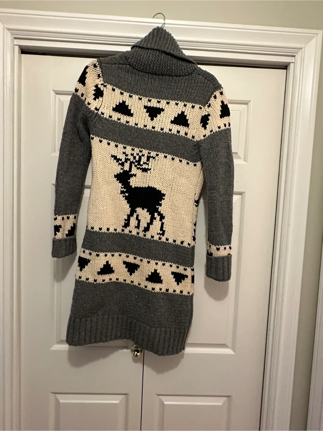 TNA Grey Deer Long Cardigan image indicator(2)