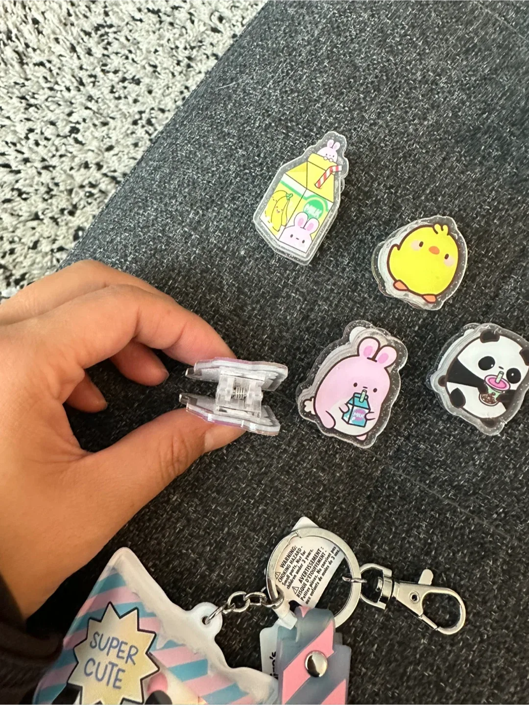 Cute Cartoon Character Badge Clips image indicator(2)