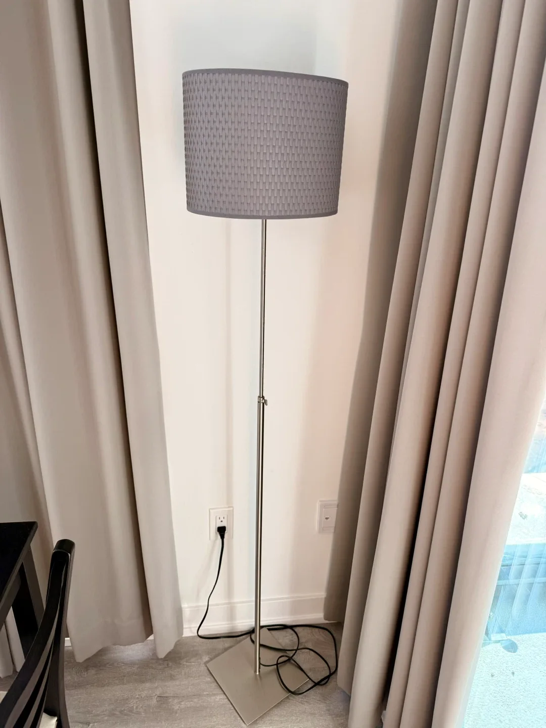 Stylish Adjustable Floor Lamp – Grey Shade thumbnail