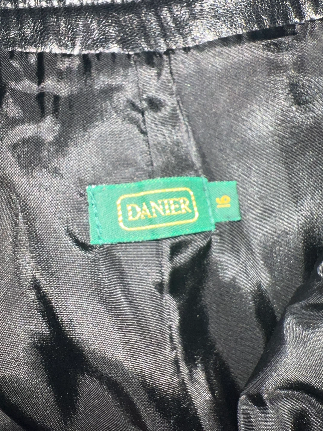 Danier Black Leather Pants Size 6 - photo 2
