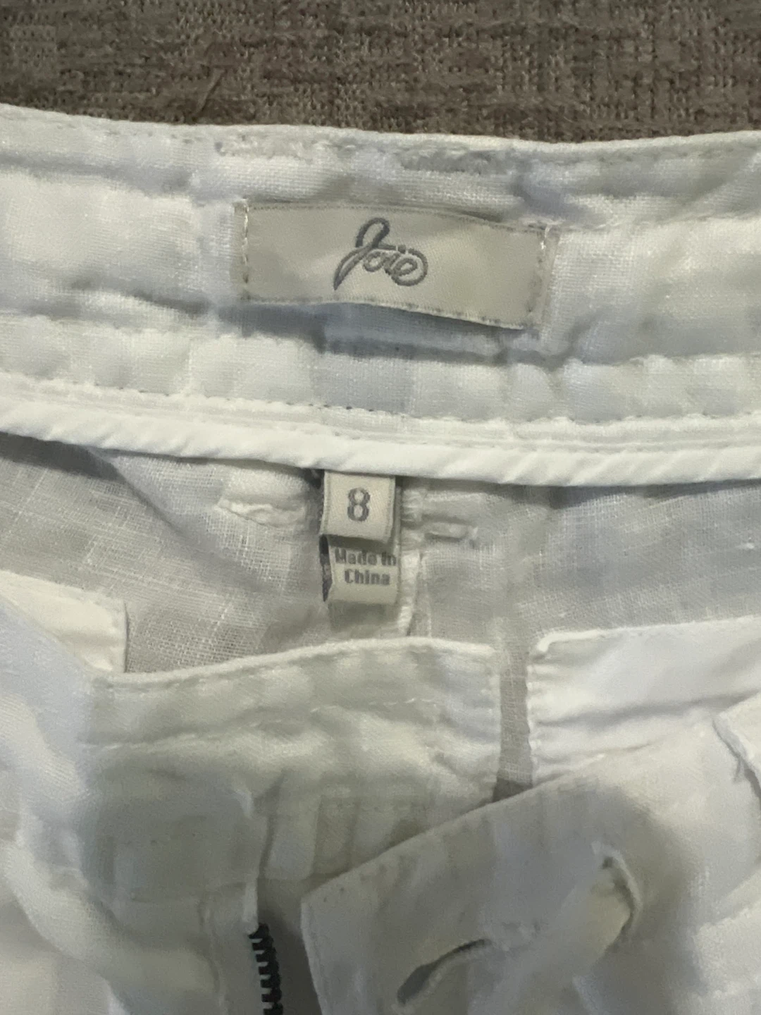 Joie White Shorts - Size 8 - photo 2