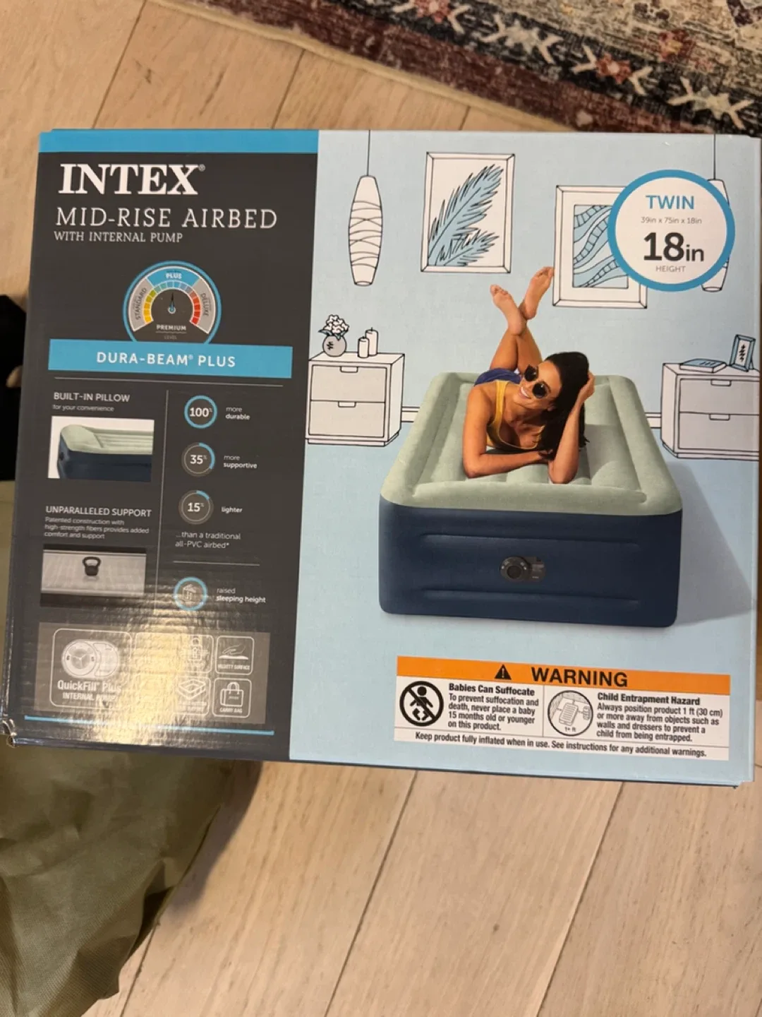 Intex Air mattress - Twin size image indicator(4)