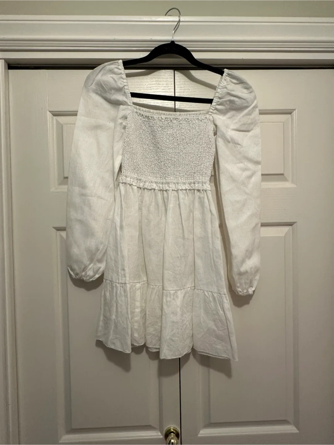 Wilfred White Long Sleeve Mini Dress thumbnail