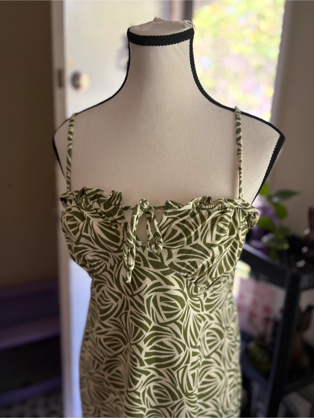 Green & White Sundress - photo 4
