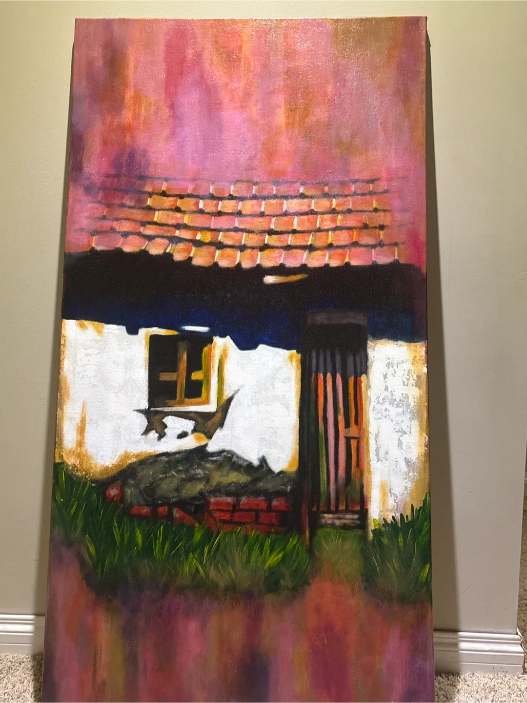 Rustic House Scene (101×59 cm) image indicator(2)