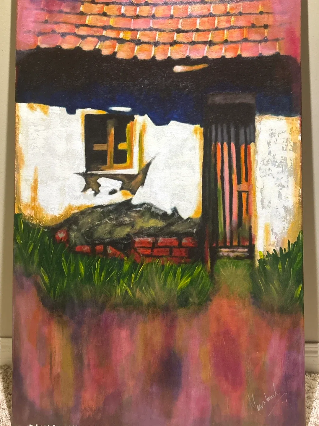 Rustic House Scene (101×59 cm) image indicator(3)