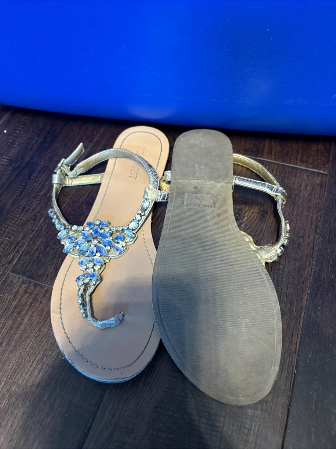 Nine West Jeweled Sandals - Size 8.5 image indicator(2)