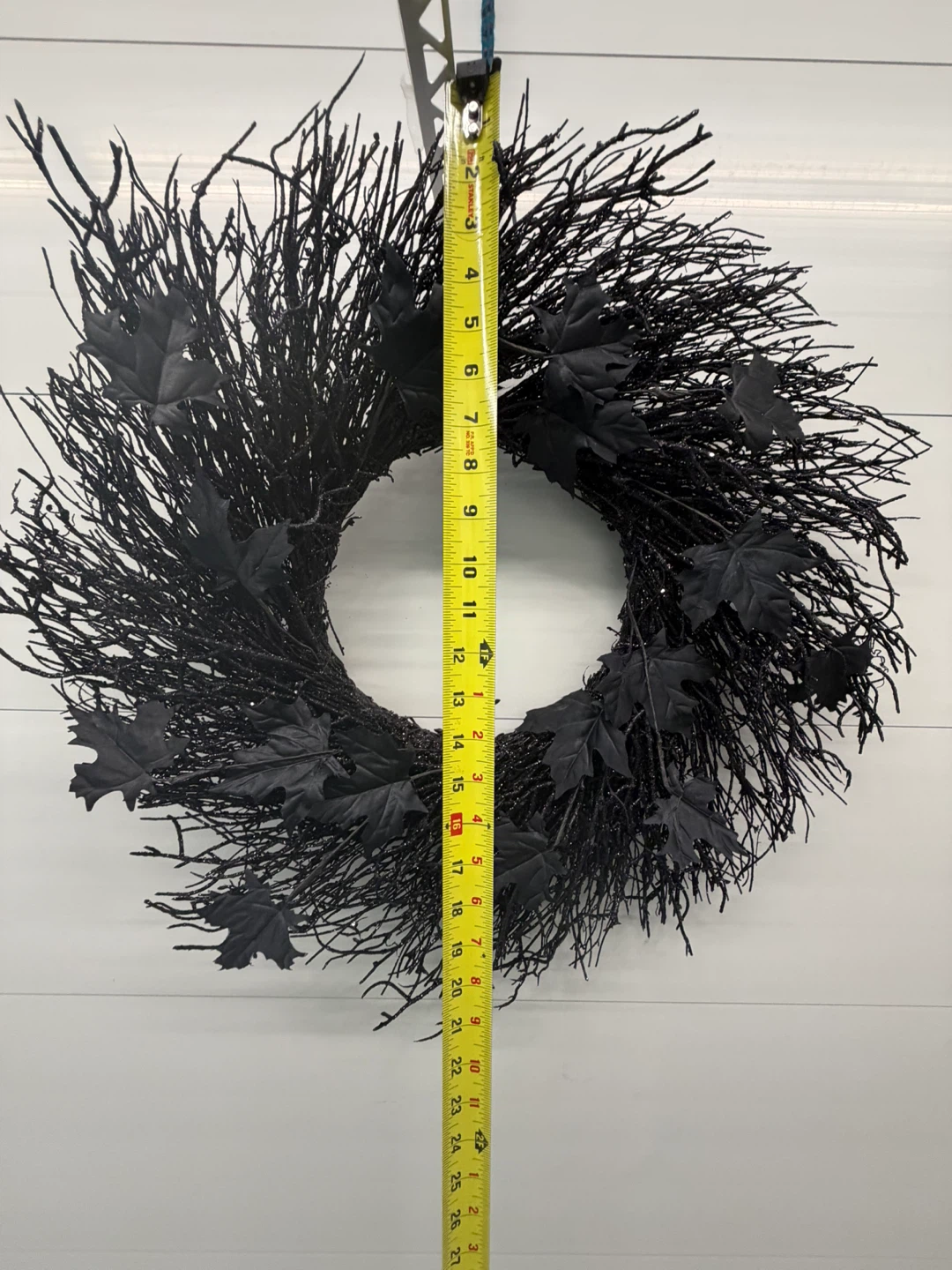 Black Halloween Wreath, 24 inch - photo 2