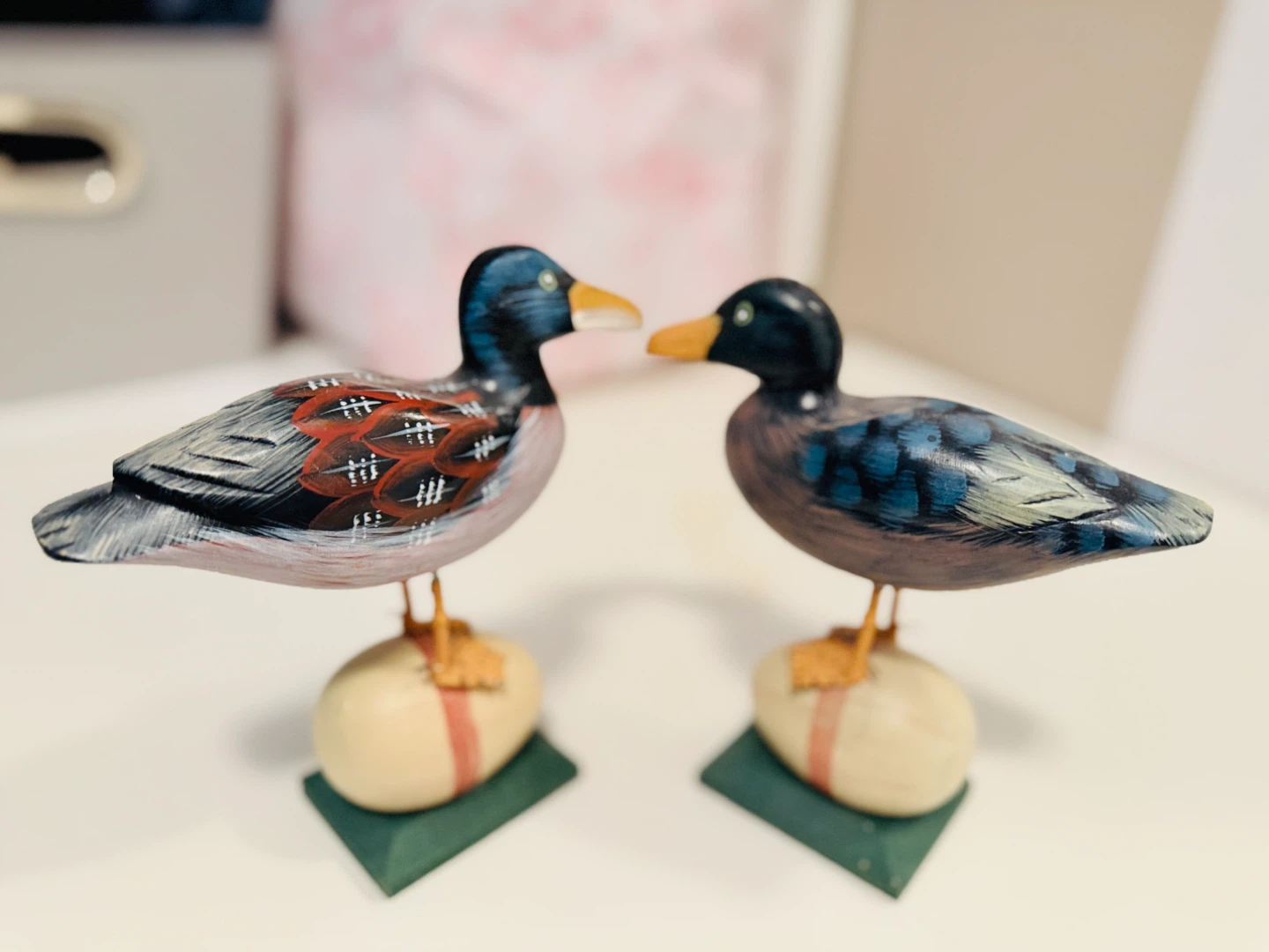 Pair of Decorative Duck Figurines